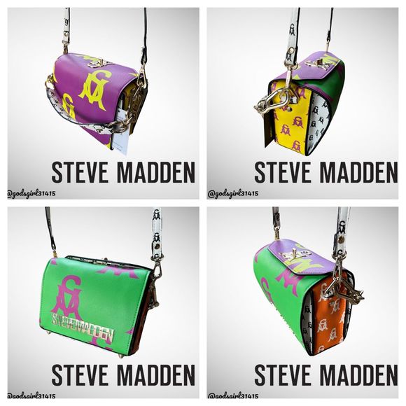 NWT 🦄 Steve Madden BKinder Green Multi Crossbody Bag Purse (BSpeedy Mini) - Picture 5 of 12